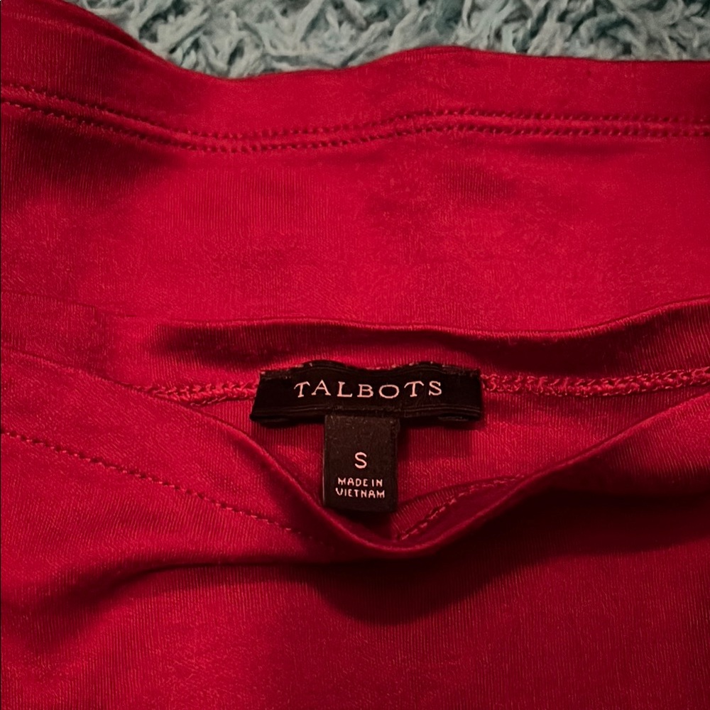 Talbots Scarlet Blouse